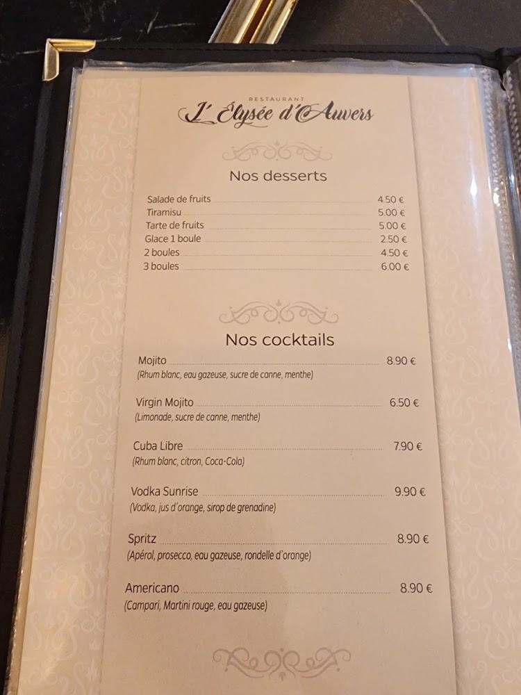 L’Élysée d'Auvers - Menu Image 1